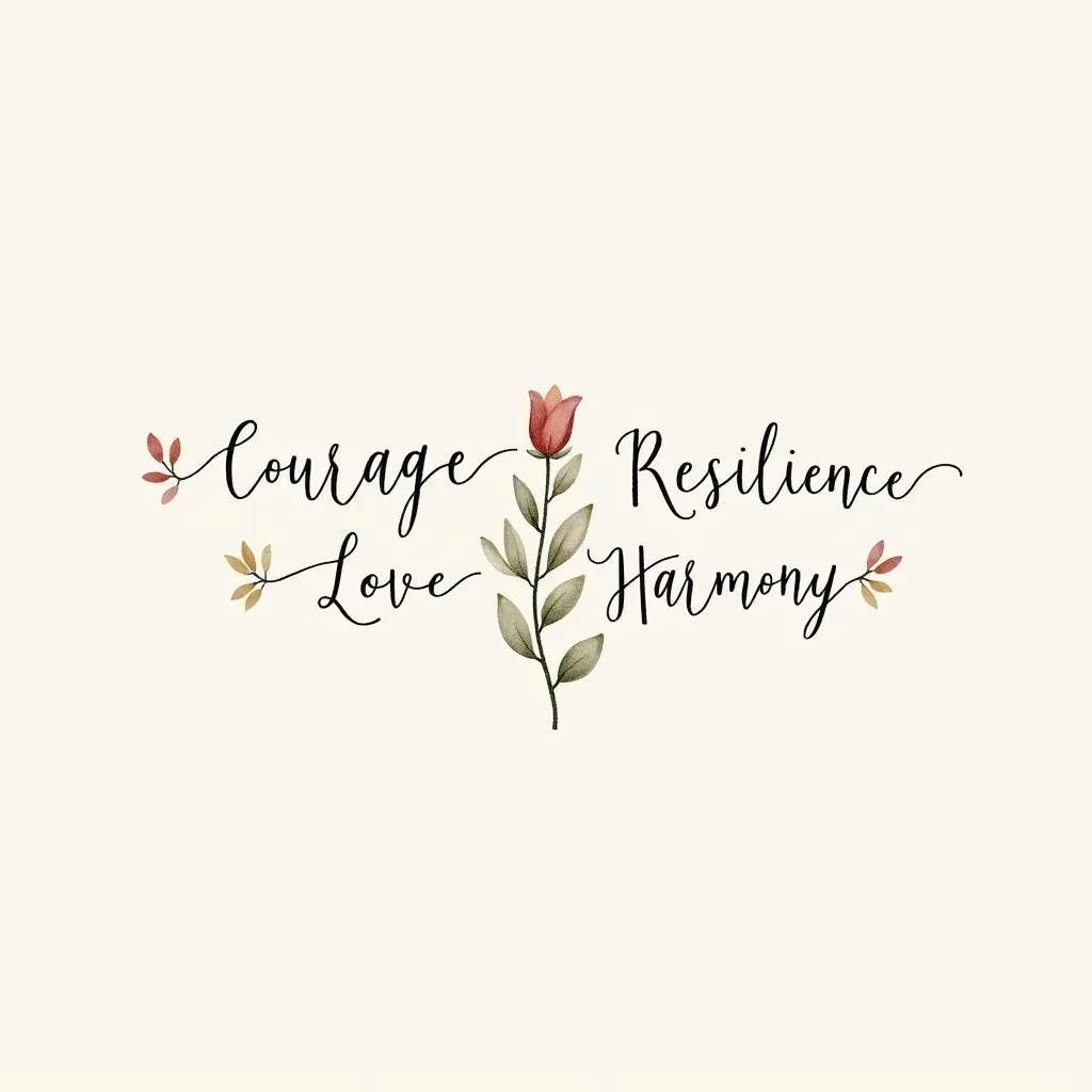 50 Small Word Tattoo Ideas with Big Meaning