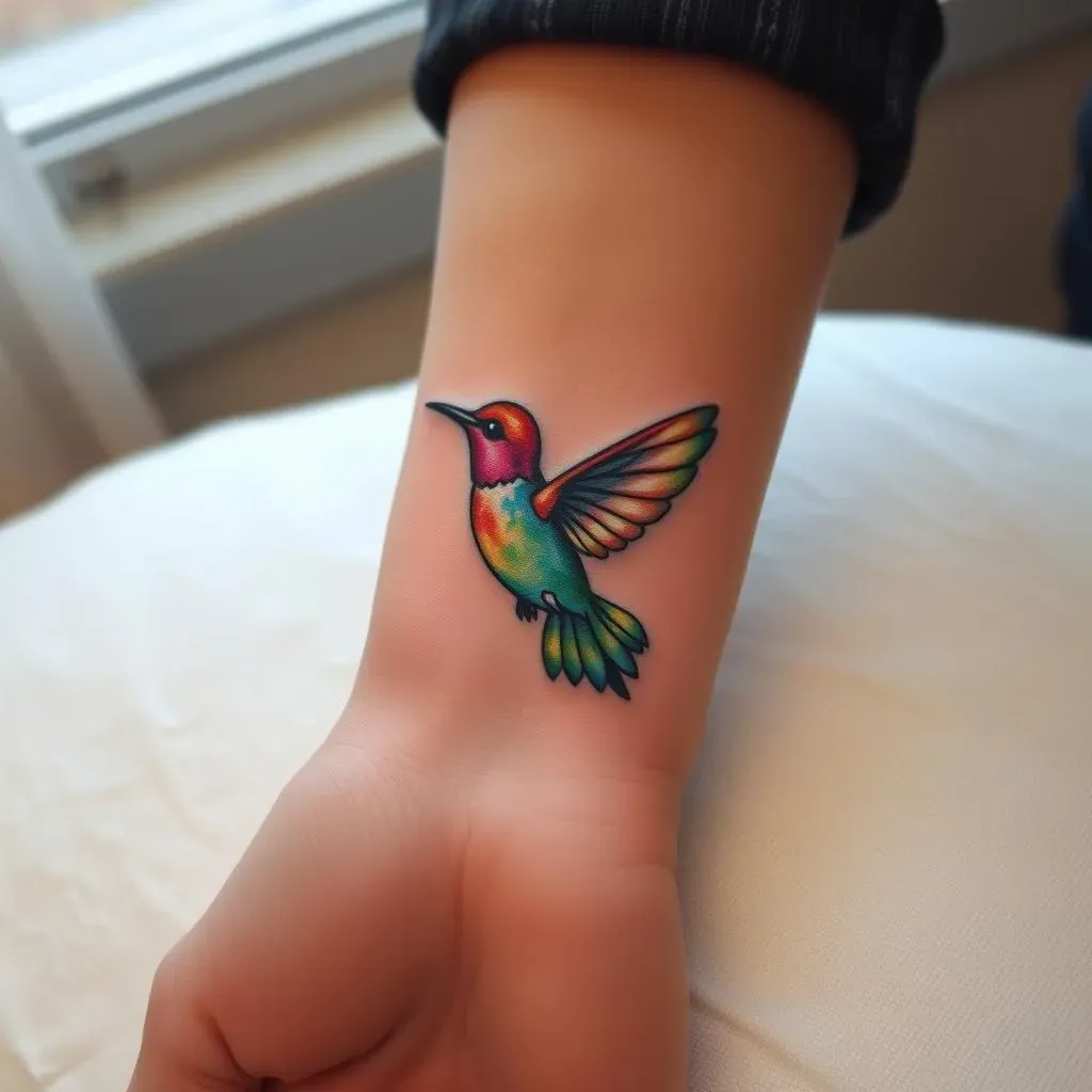 A Splash of Color: Vibrant and Playful Small Tattoo Options