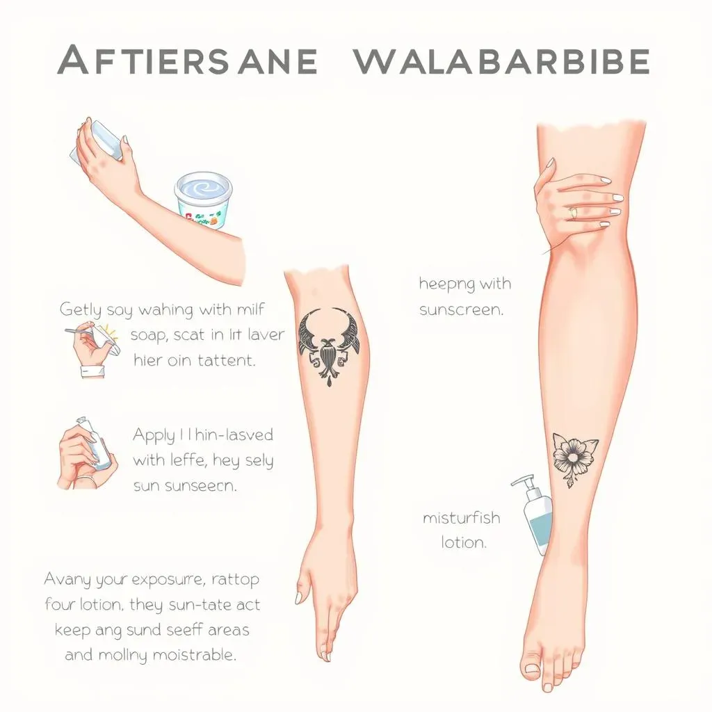 Aftercare and Maintaining Your Calf Sleeve Tattoos for Women