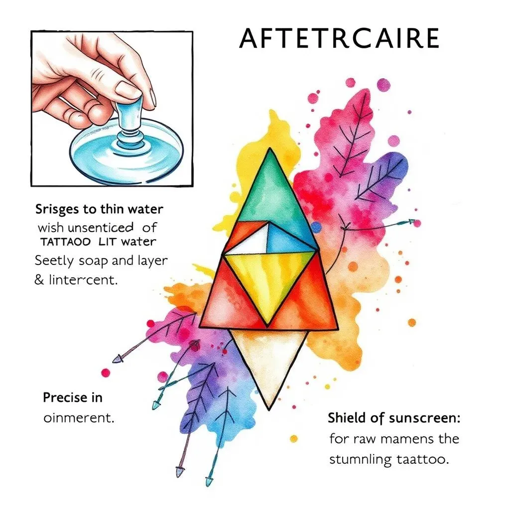 Aftercare and Maintaining Your Stunning Watercolor Geometric Tattoo