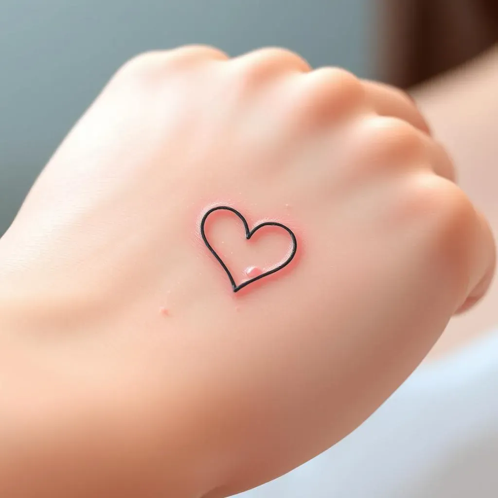 Aftercare and Maintenance for Minimalist Heart Tattoos for Women