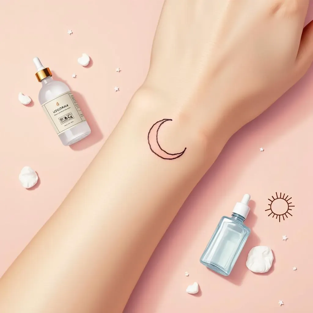 Aftercare and Maintenance for Minimalist Moon Tattoos for Women