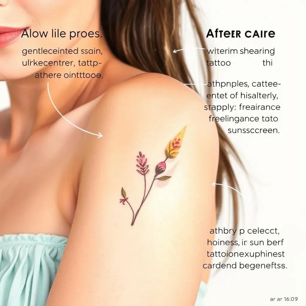 Aftercare and Maintenance for Minimalist Watercolor Tattoos for Women