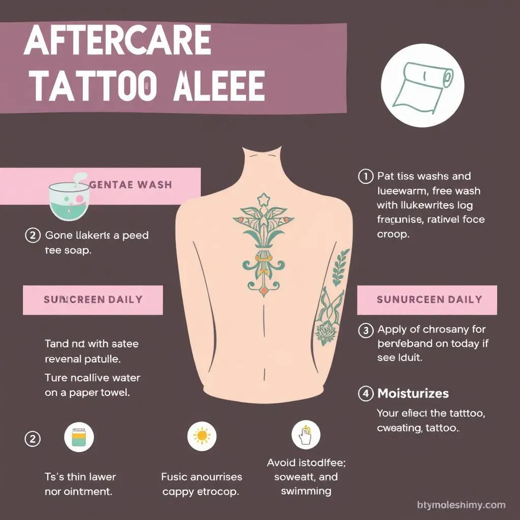 Aftercare and Maintenance for Women's Back Sleeve Tattoos