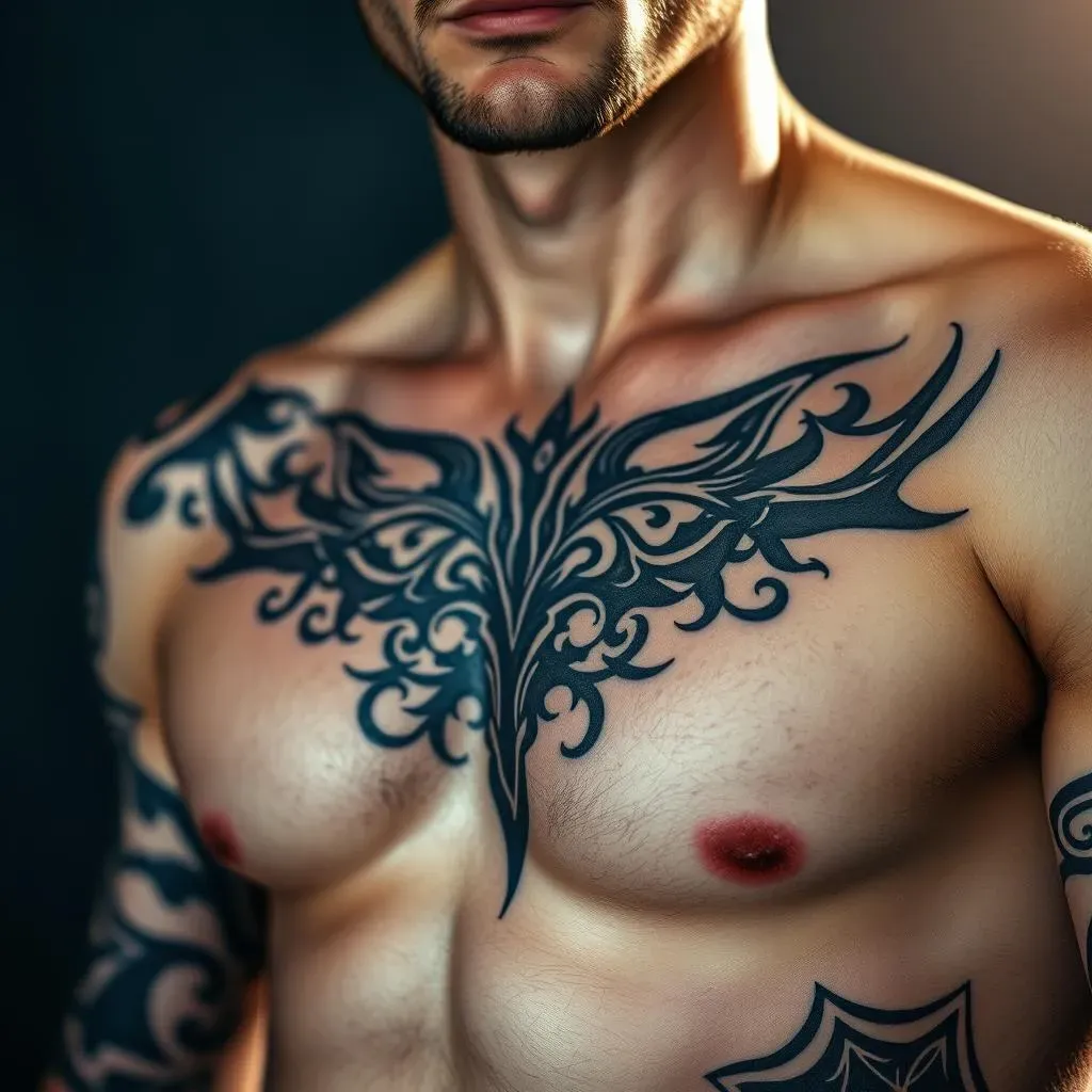 Aftercare and Maintenance: Keeping Your Black and Grey Tribal Chest Tattoo Stunning