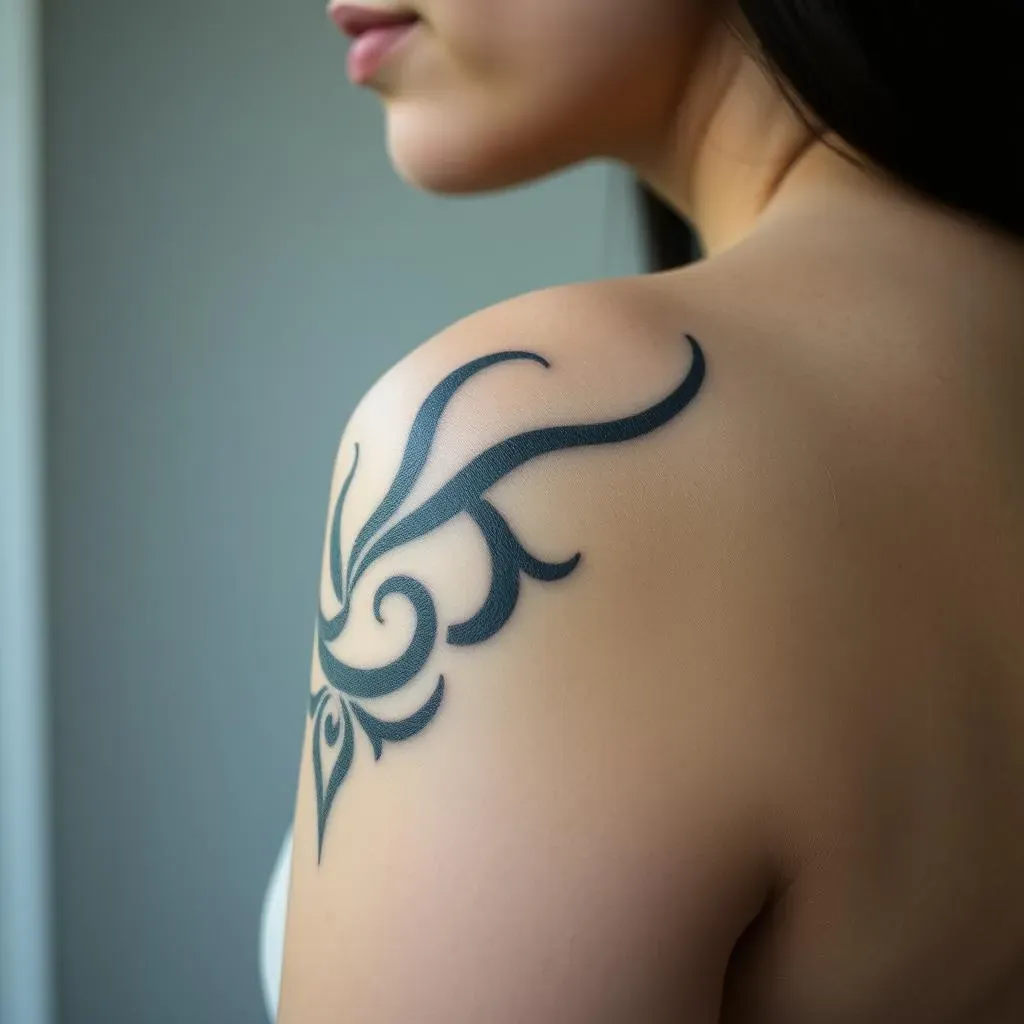 Aftercare and Maintenance of Black and Grey Tribal Side Tattoos for Women