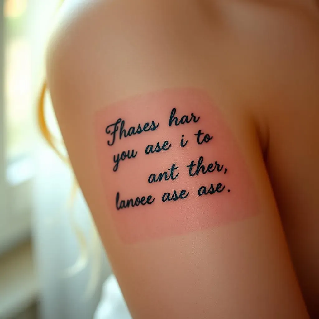 Aftercare & Maintenance: Your Famous Quote Tattoos for Women