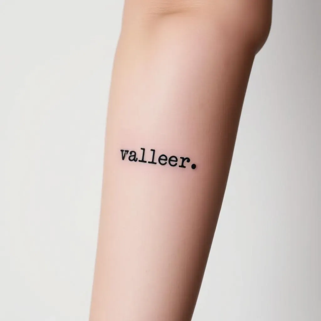 Arm Writing Tattoo Styles: From Simple to Complex