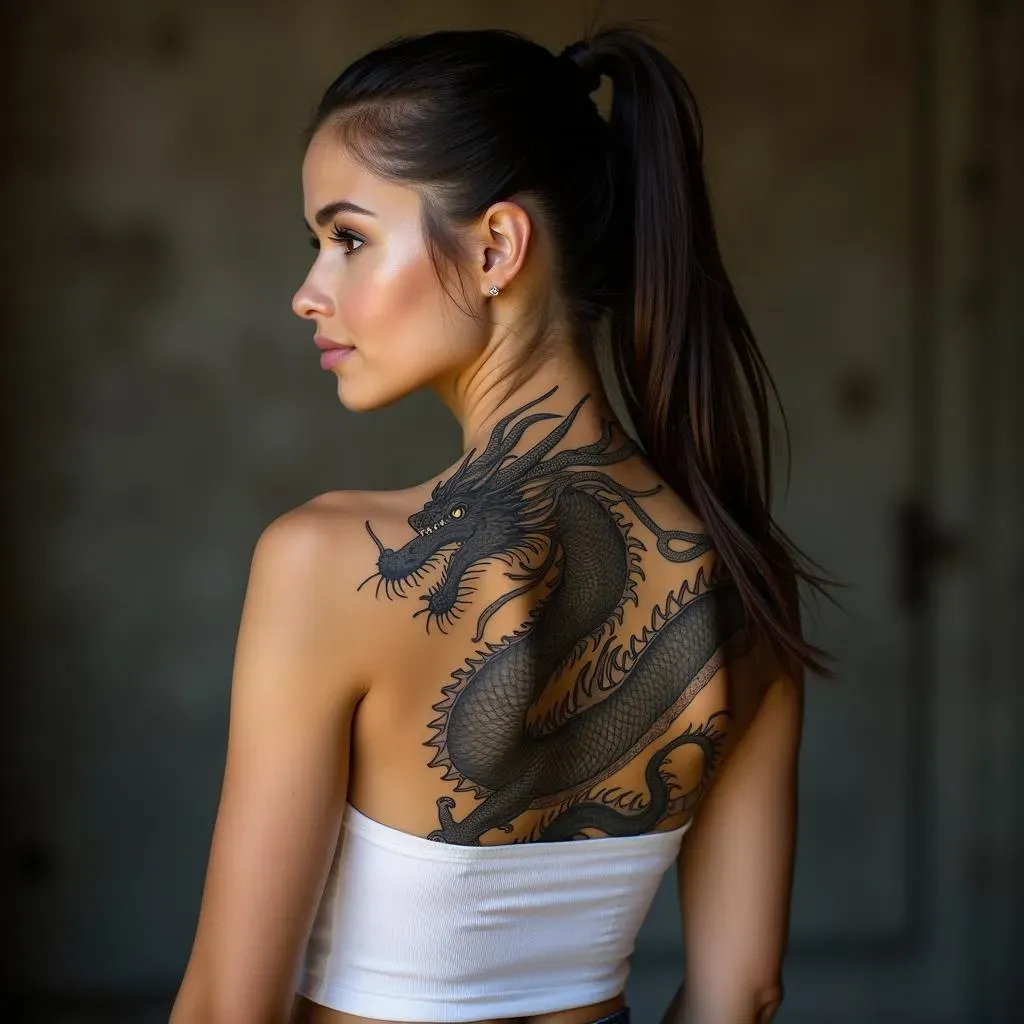 Fierce Back Tattoos for Women Dragon: 20 Designs to Crave