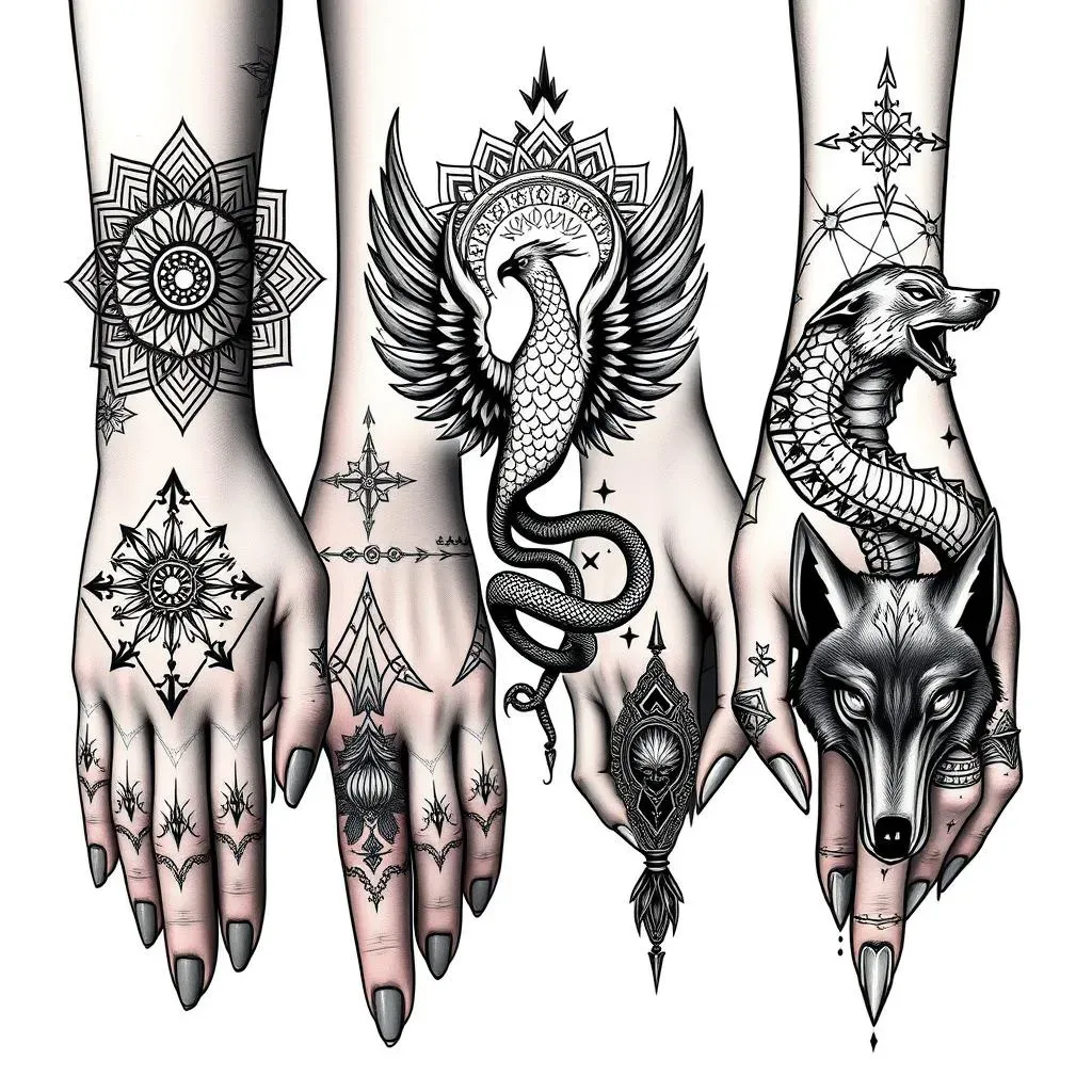 Beyond Delicate: Edgy & Bold Feminine Hand Tattoo Ideas