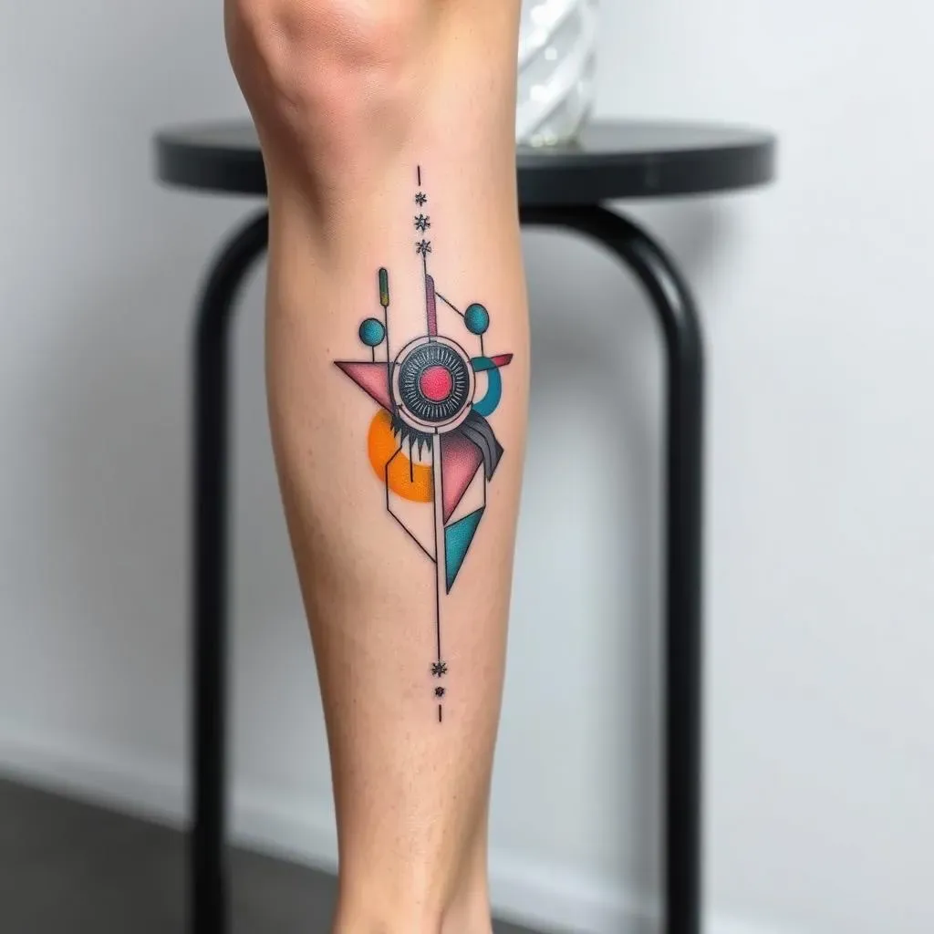Beyond the Ordinary: Abstract and Meaningful Unique Leg Tattoos