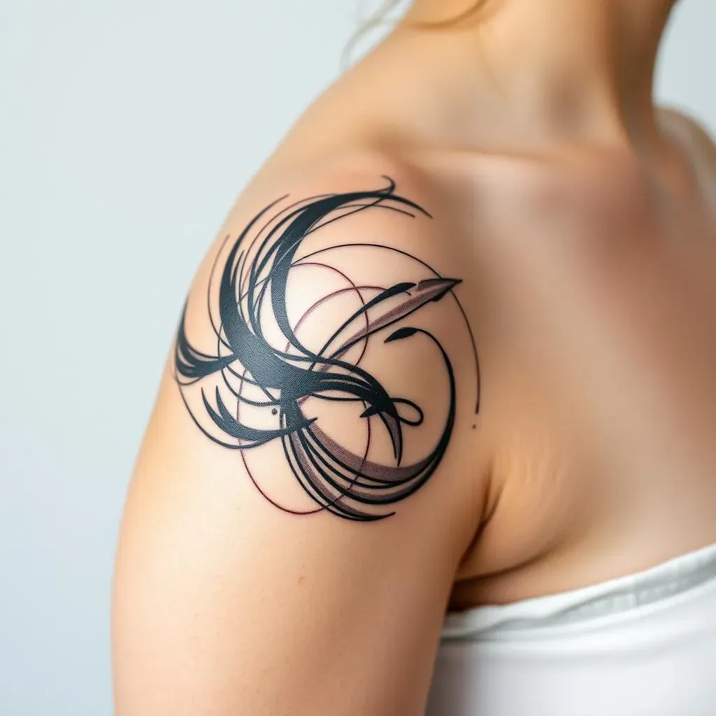 Awesome Black & Grey Abstract Tattoos for Women