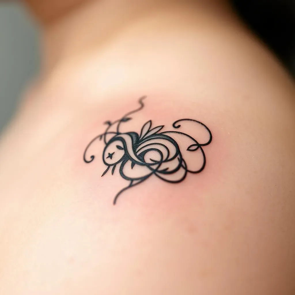 Black and Grey Cute Small Tattoos: Simple, Yet Striking