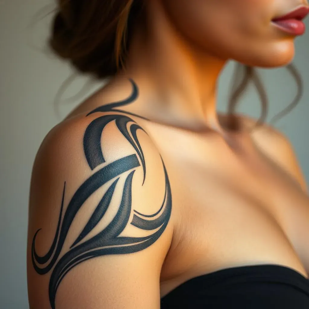 Ultimate Black & Grey Tribal Arm Tattoos for Women