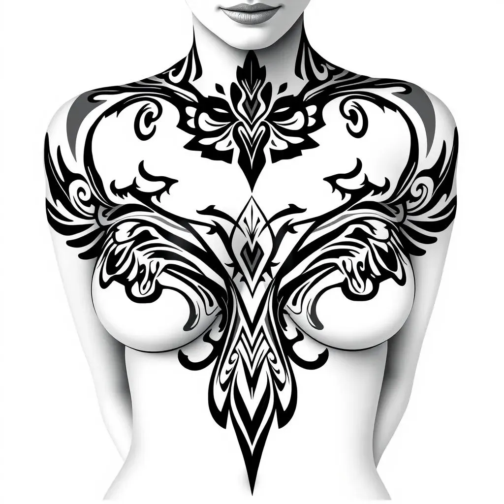 Stunning Black and Grey Tribal Rib Tattoos for Women: Discover