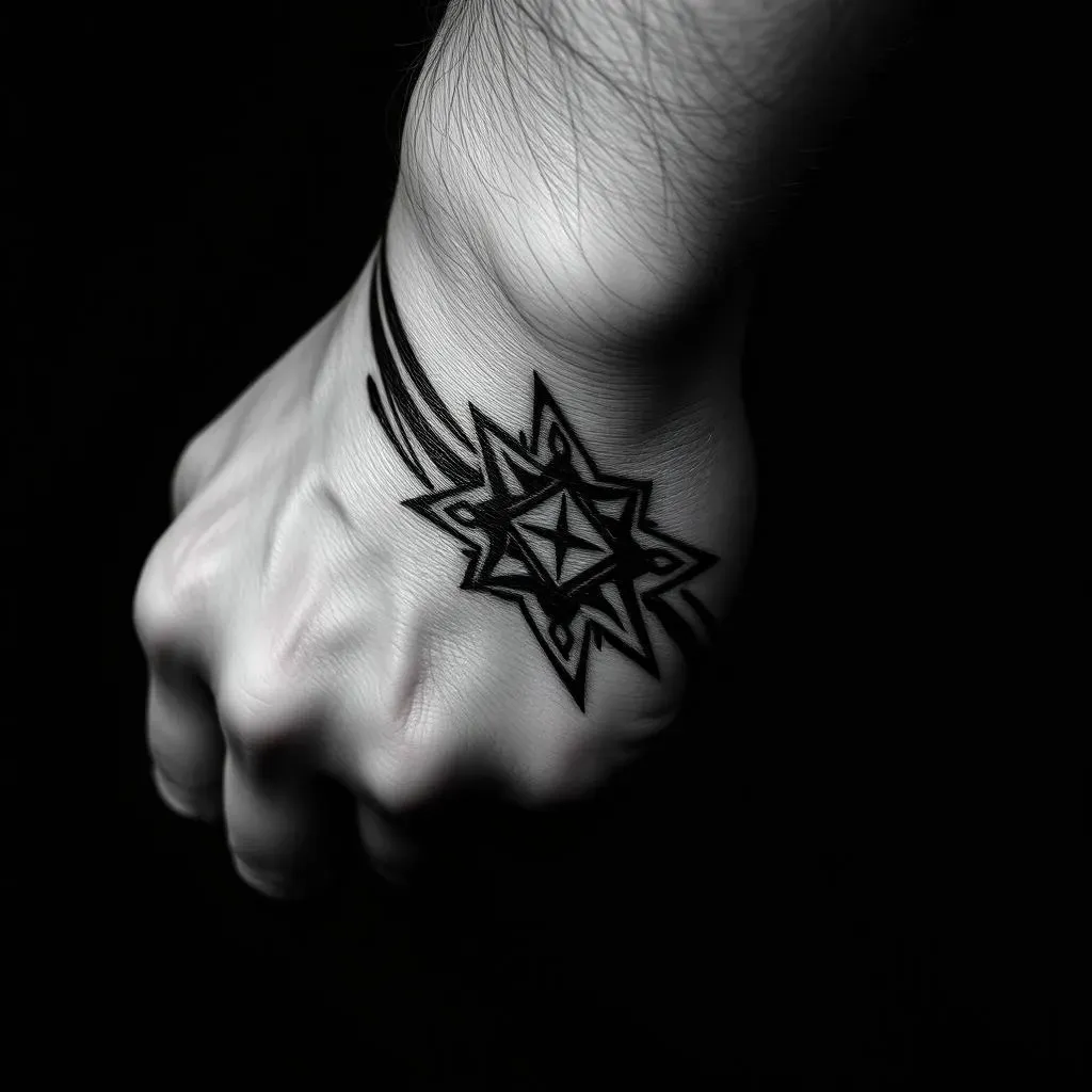 Bold and Edgy Wrist Tattoo Designs for Men