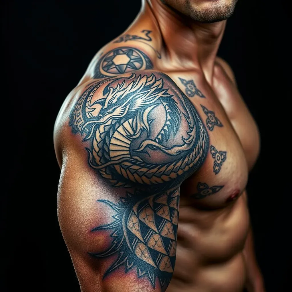 Bold and Intricate: Full Shoulder Tattoo Ideas for Men
