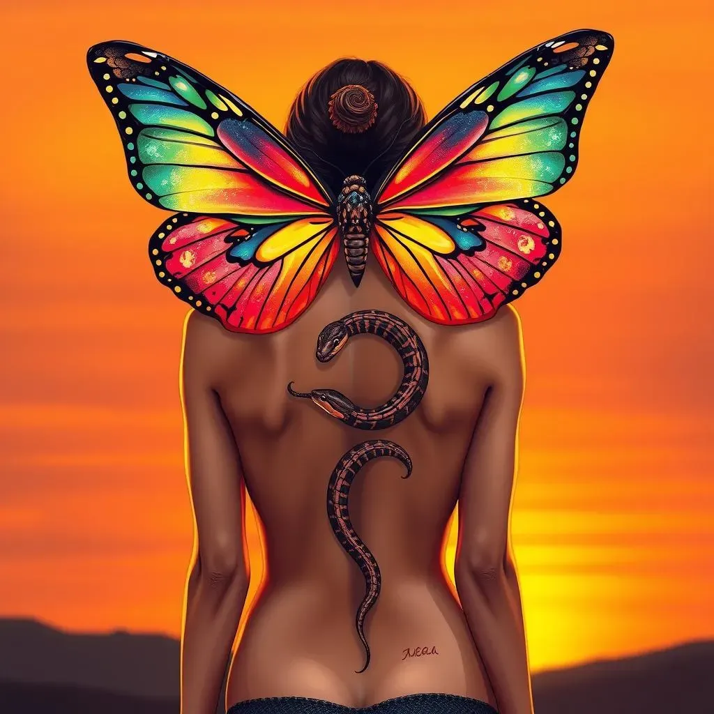 Butterfly and Snake Back Tattoos: Symbolism and Design Ideas for Women