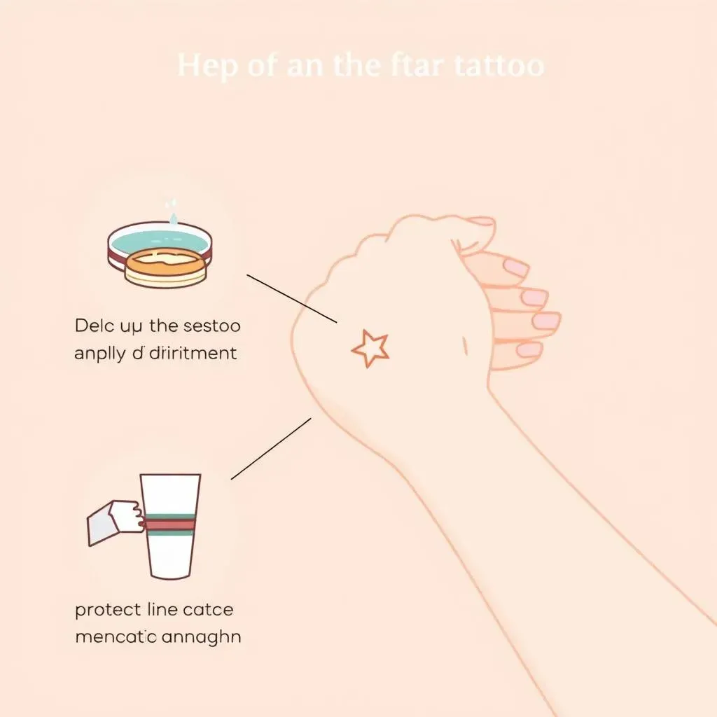 Care and Aftercare Tips for Your Minimalist Star Tattoo