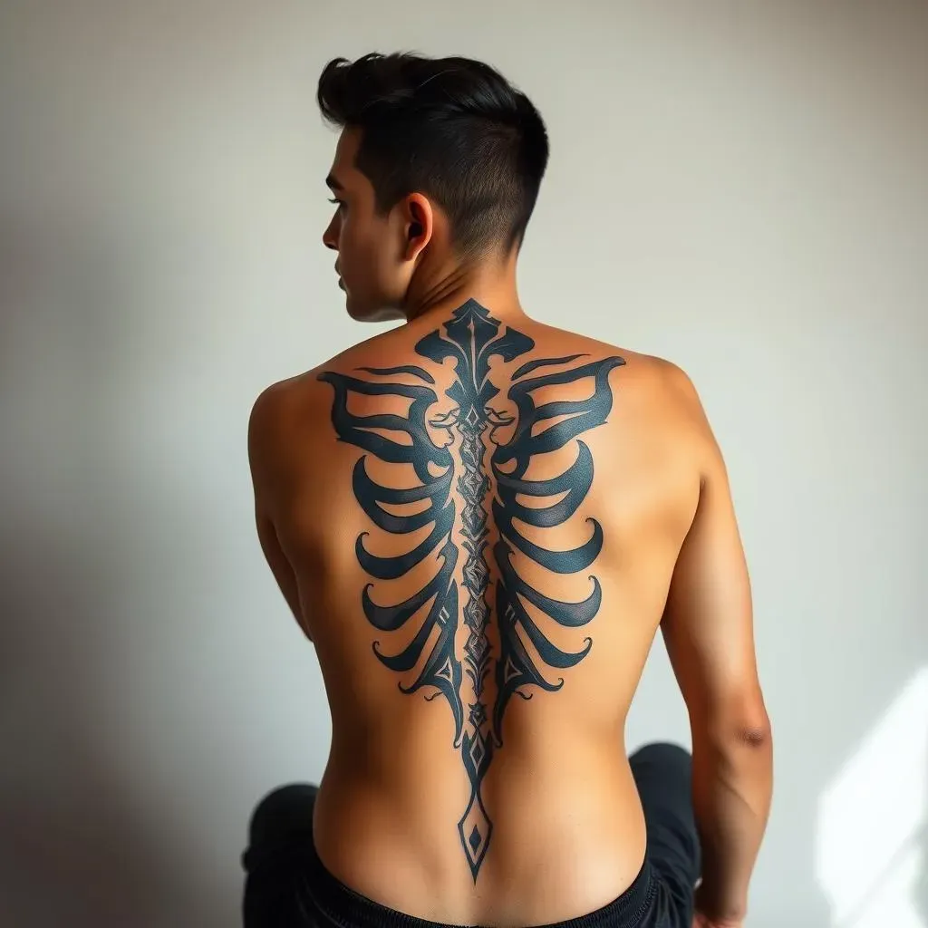 Caring for Your Black and Grey Tribal Rib Tattoo