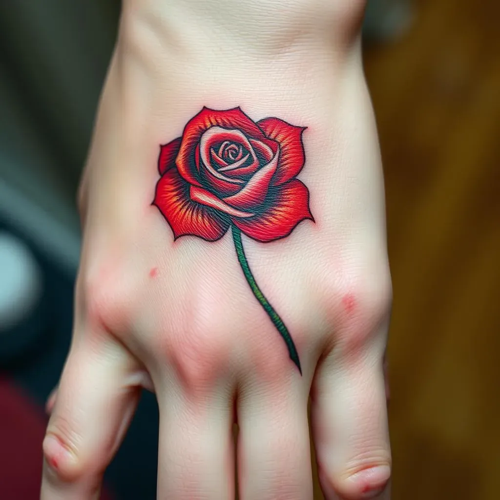 Caring for Your New Rose Hand Tattoo: A Guide
