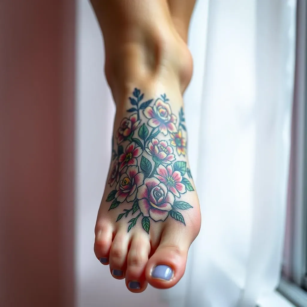 Choosing the Perfect Floral Foot Tattoo Design