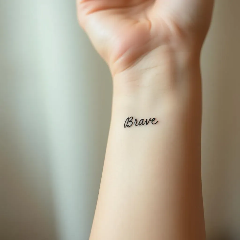 Choosing the Perfect Minimalist Word Tattoo for Women