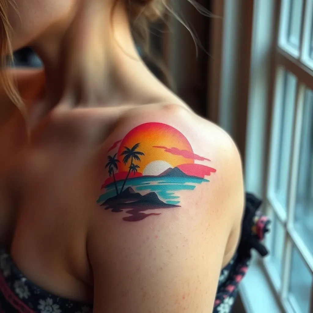 Choosing the Perfect Watercolor Sunset Tattoo Design for Women