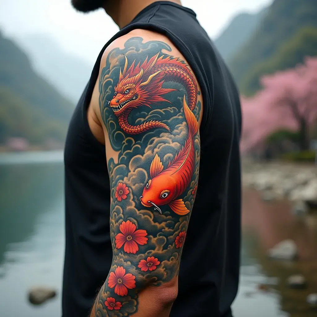 Classic Japanese Sleeve Tattoo Ideas