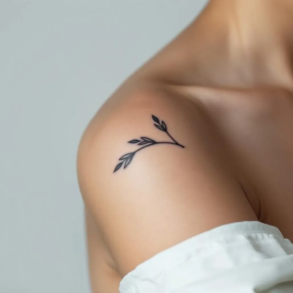 Classy Black and Grey Shoulder Tattoos for Women