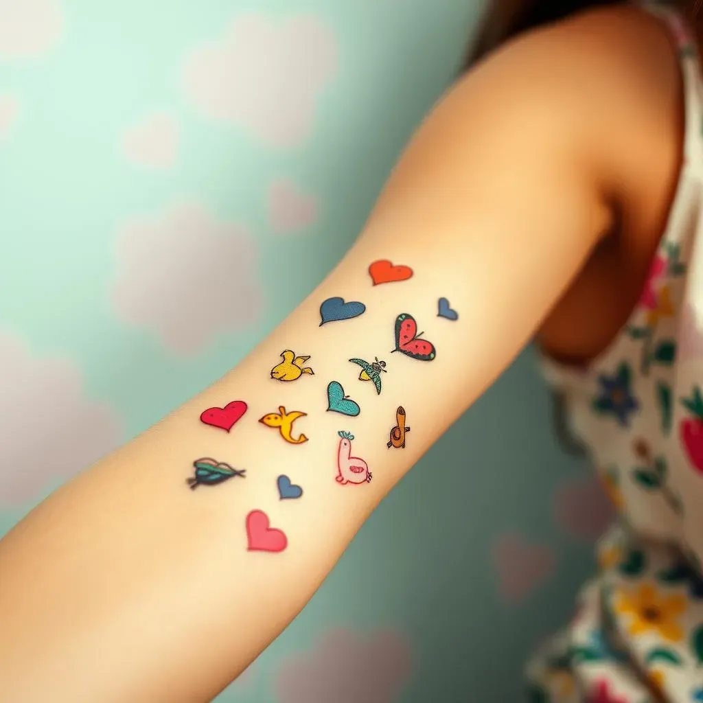 Colorful and Cute: Pretty Small Tattoos with a Pop
