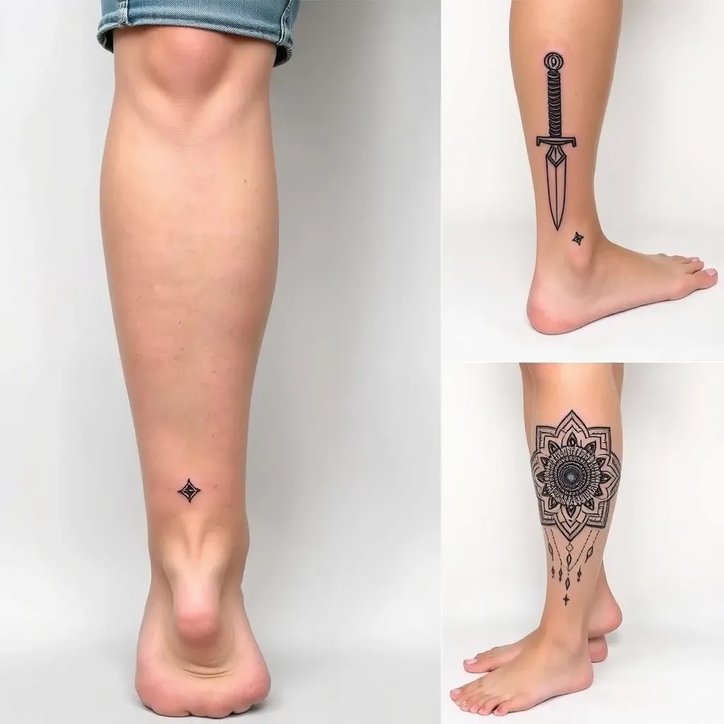 Cool and Simple Leg Tattoo Placement Ideas