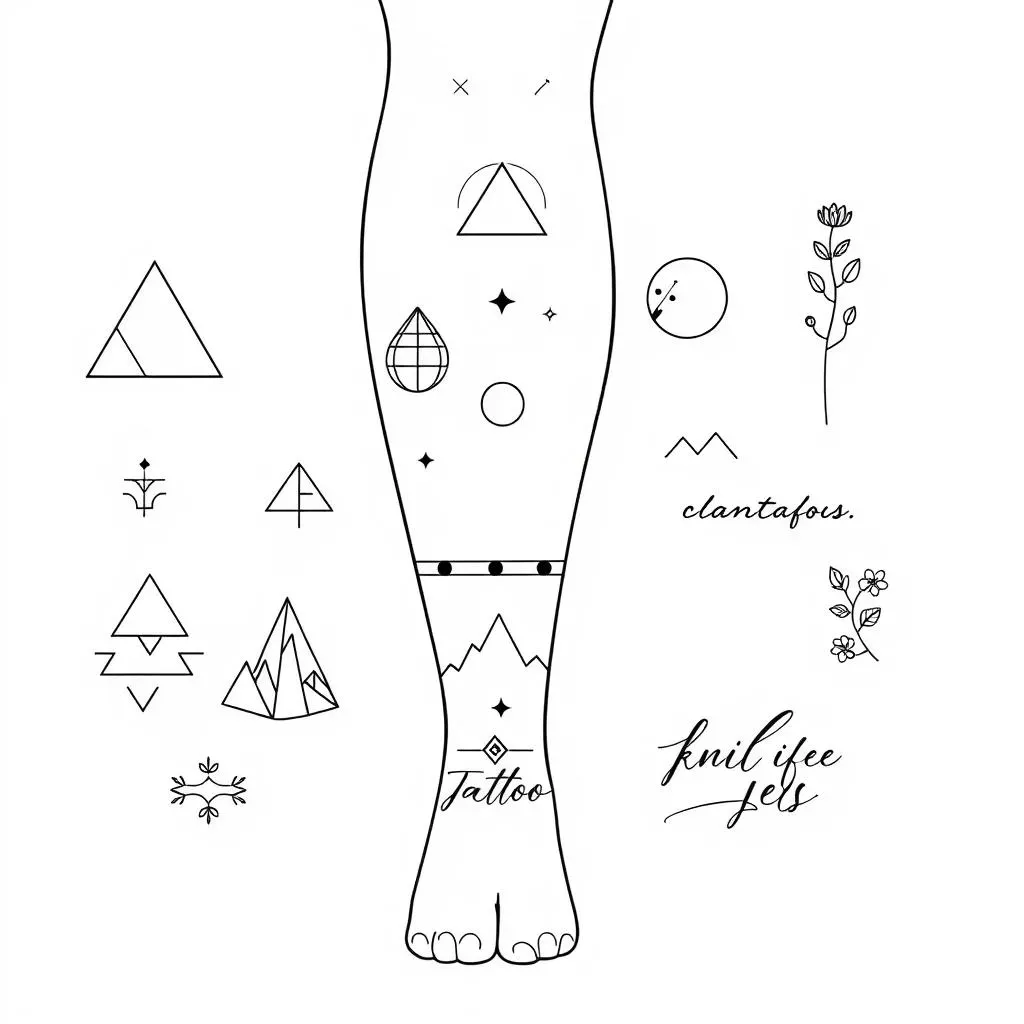 Cool and Simple Leg Tattoos: Inspiration Gallery