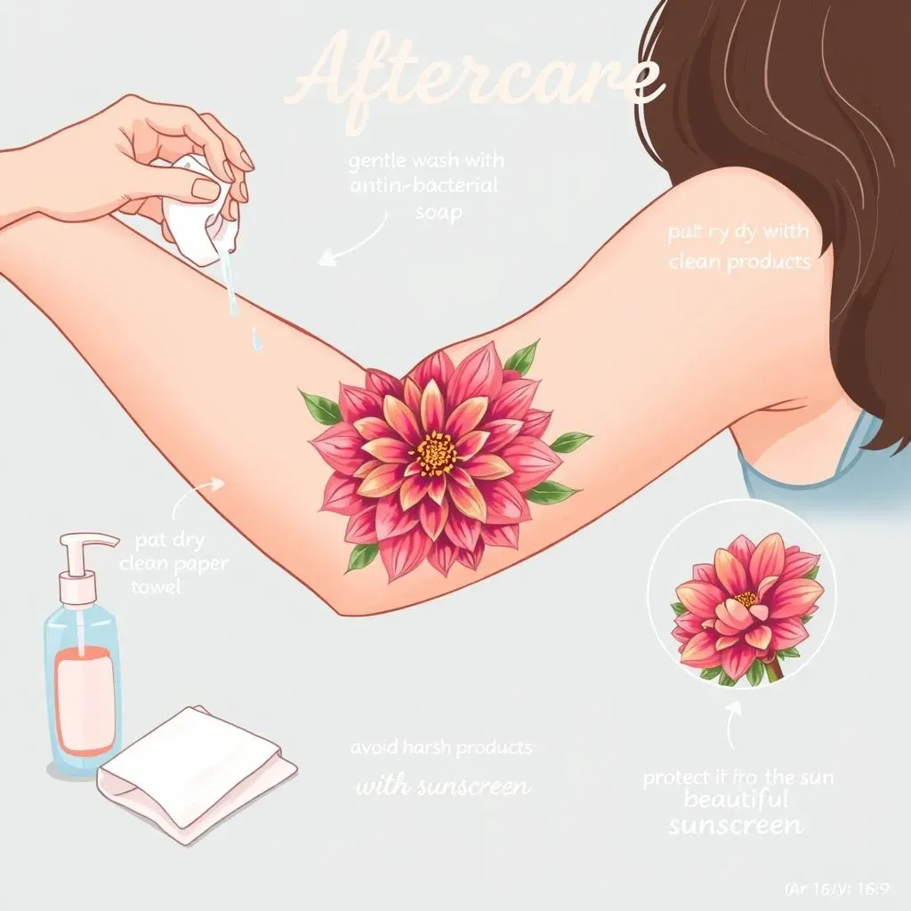 Dahlia Tattoo Aftercare Tips for Women