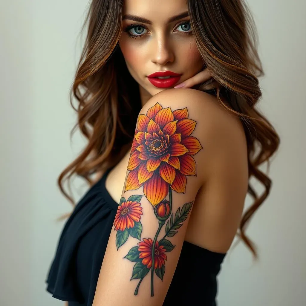 Ultimate Dahlia Tattoos for Women