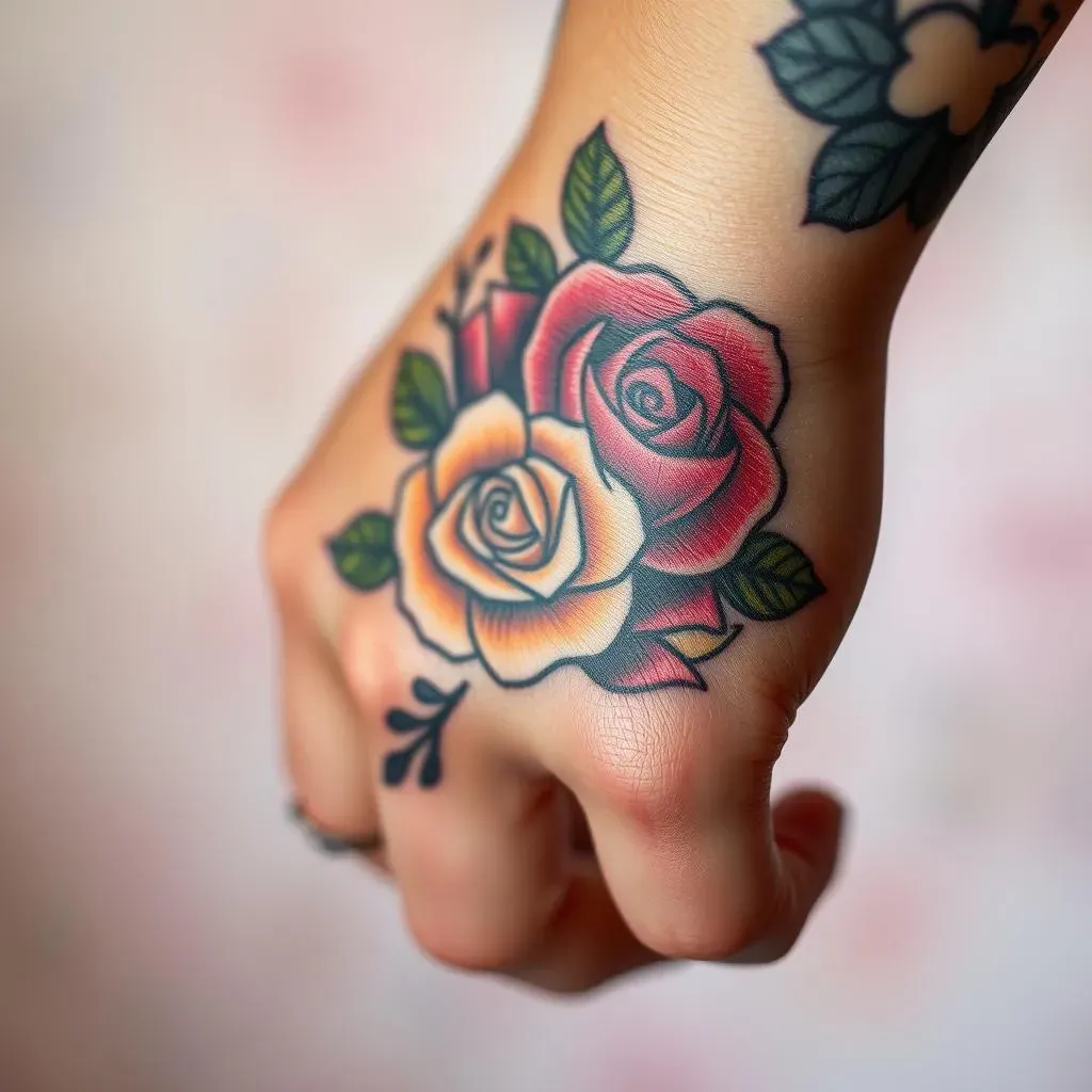 Decoding the Rose: Meanings Behind Different Rose Hand Tattoo Designs
