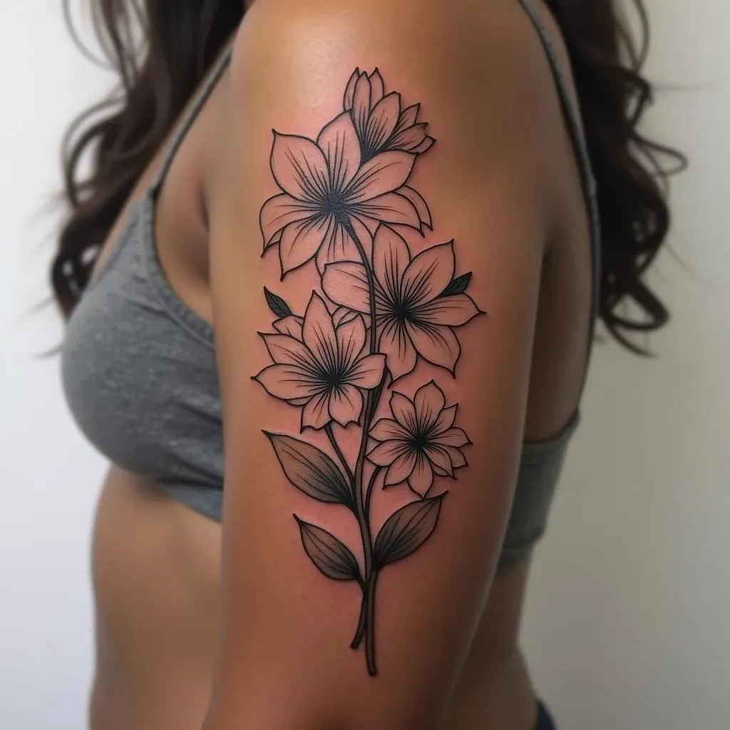 Delicate Flower Tattoos: Celebrating Femininity and Beauty