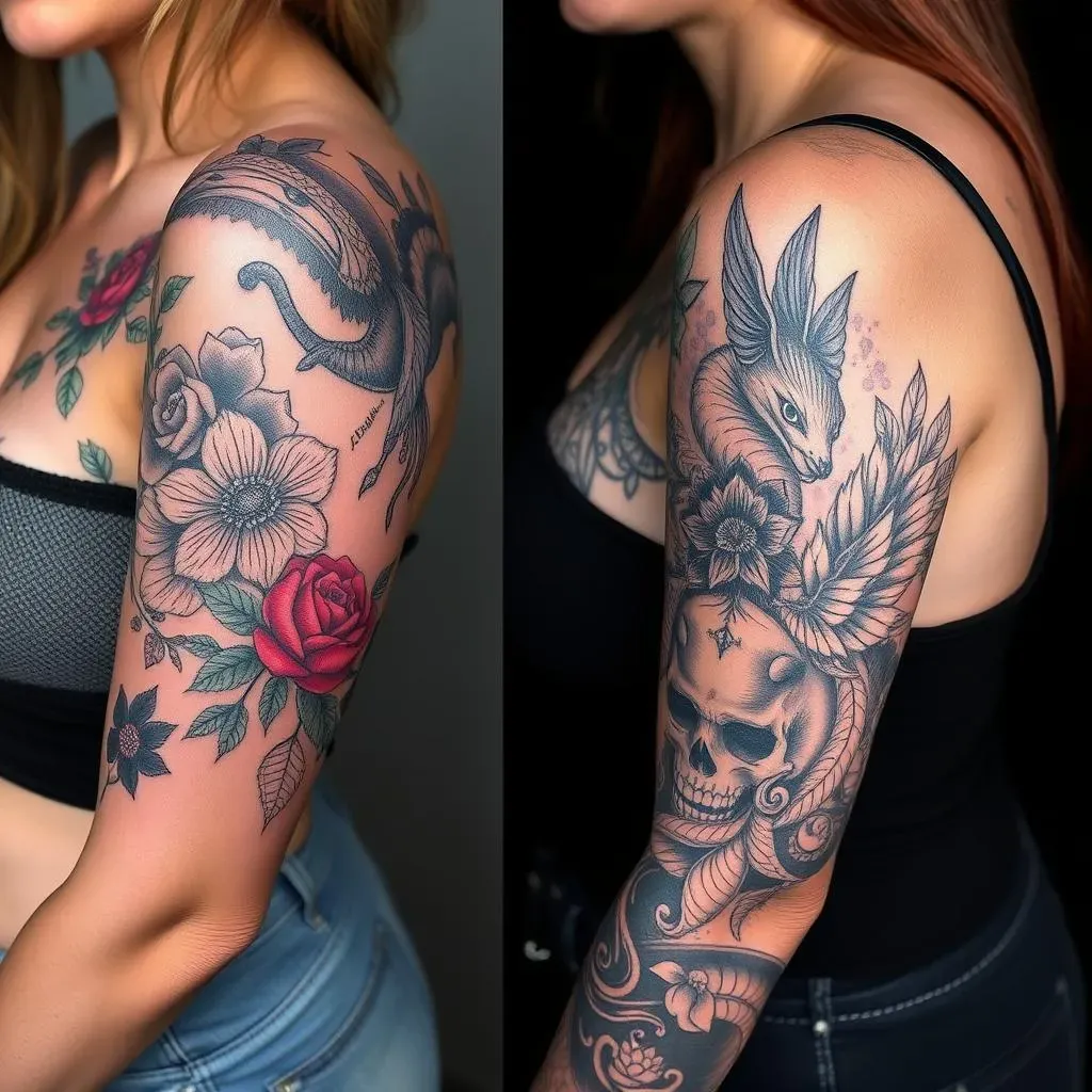 Design Ideas and Inspiration for Chest Sleeve Tattoos for Women