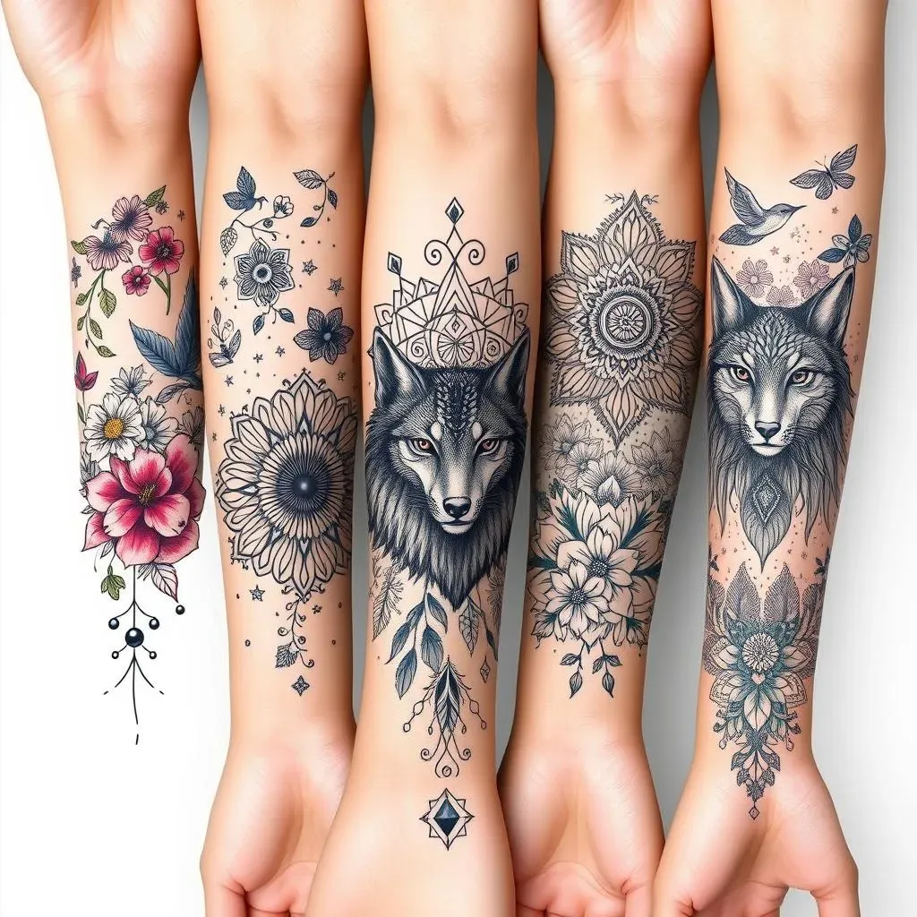 Design Ideas and Inspiration for Wrist Sleeve Tattoos for Women