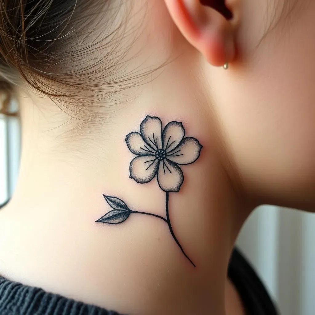 Design Ideas: From Delicate Blooms to Bold Statements in Black and Grey Floral Tattoos