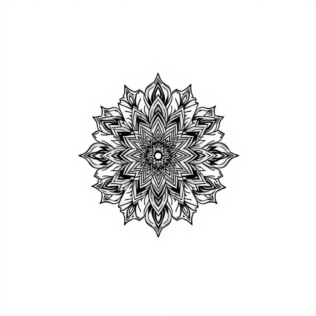 Design Inspiration: Stunning Black and Grey Mandala Tattoo Ideas for Women