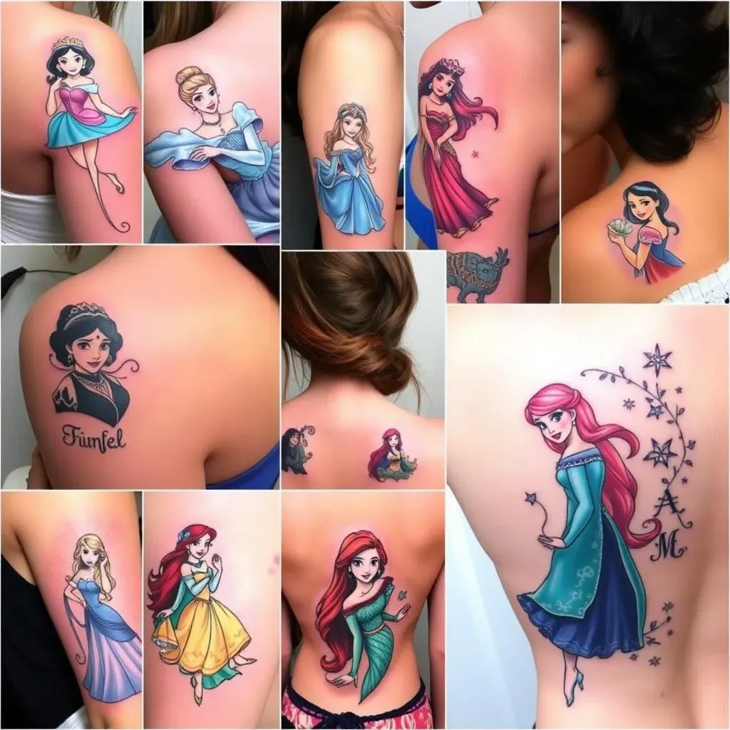 Magical Disney Princess Tattoos for Women: Discover Unique Ideas