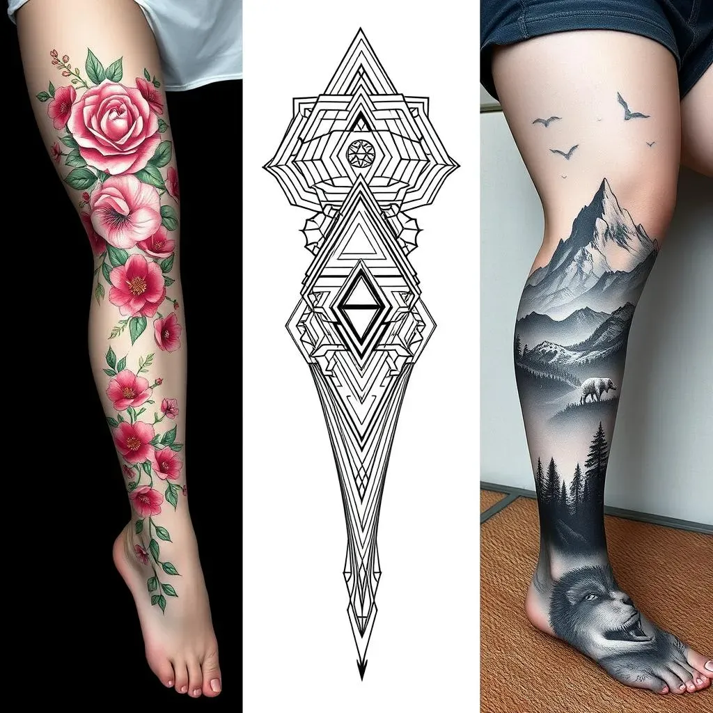 Exploring Different Styles of Leg Sleeve Tattoos for Women