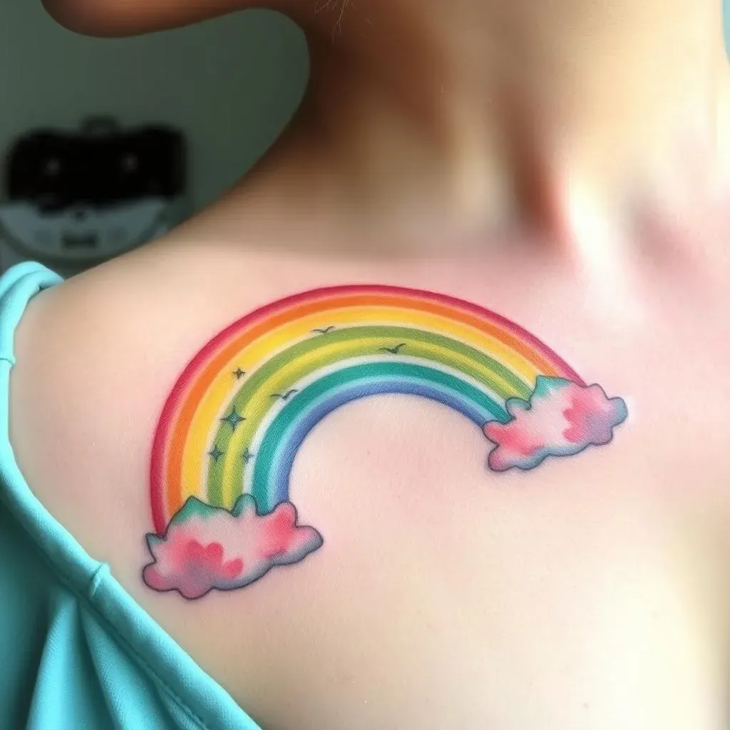 Exploring Different Watercolor Rainbow Tattoo Designs for Women