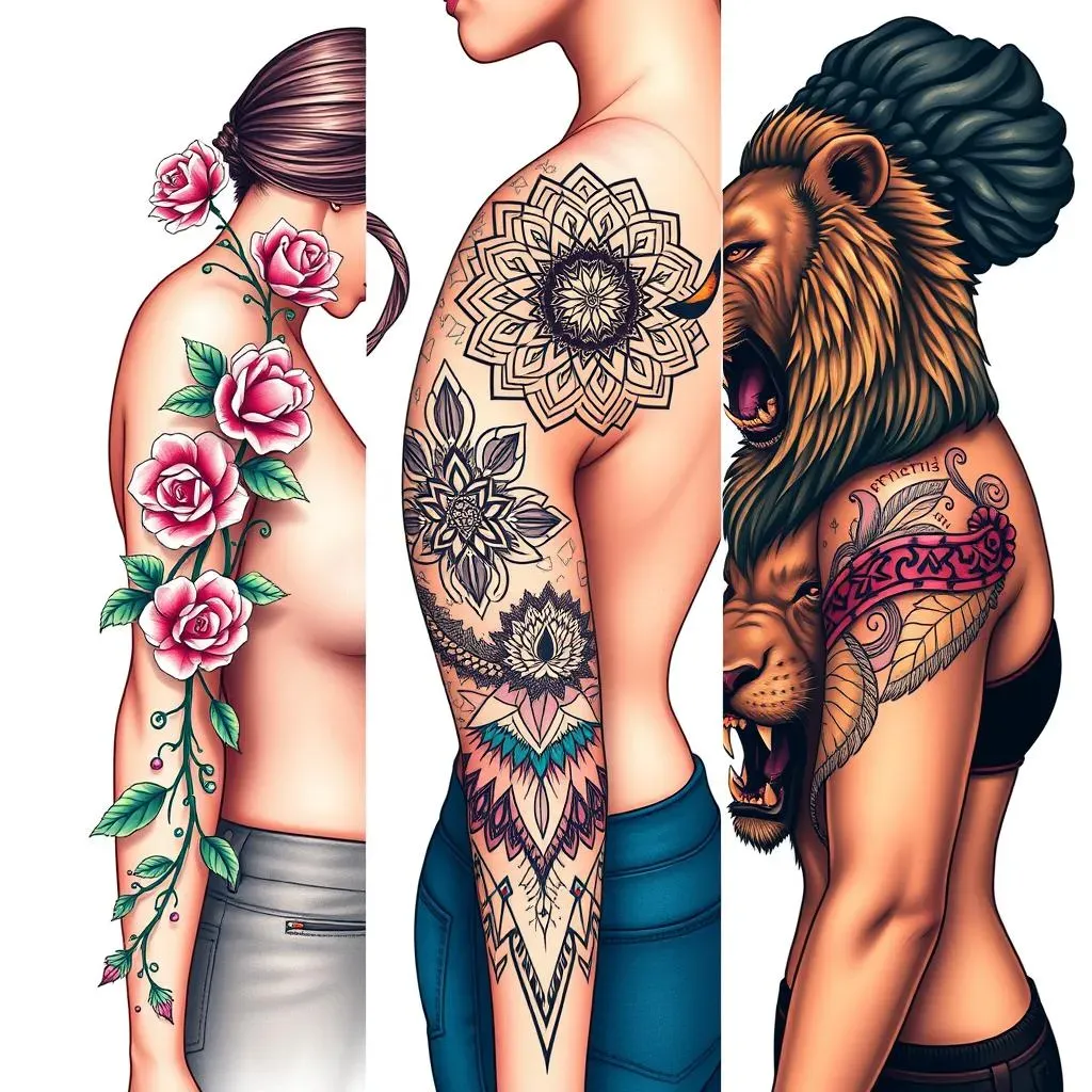 Exploring Diverse Styles of Shoulder Sleeve Tattoos for Women