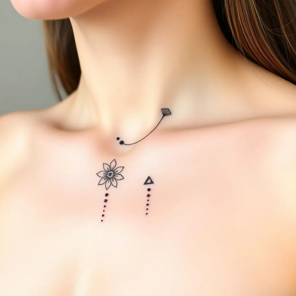 Exploring Minimalist Dot and Line Tattoo Designs for Women