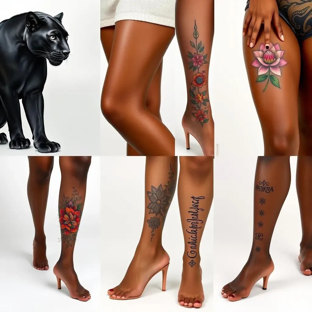 Exploring Popular Leg Tattoo Styles and Designs for Black Females
