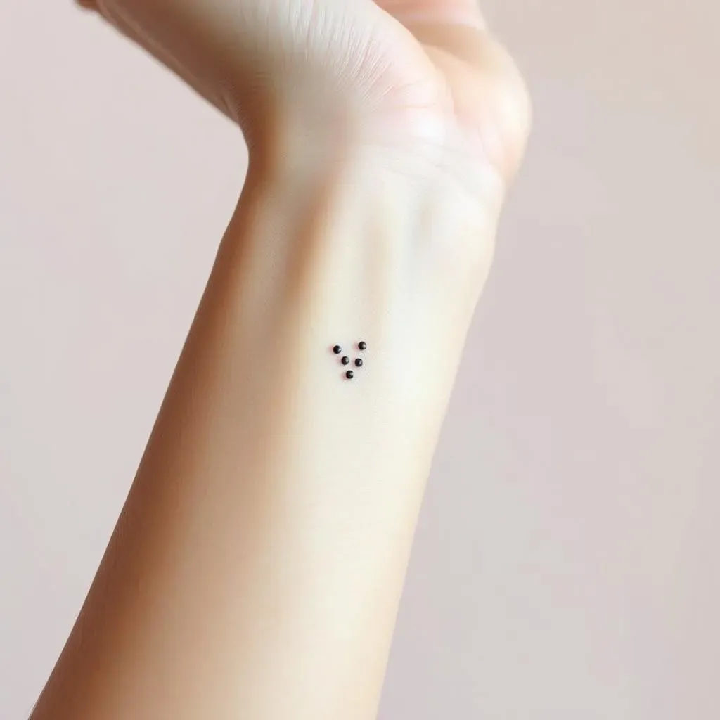 Exploring the Allure of Minimalist Dot Tattoos for Women