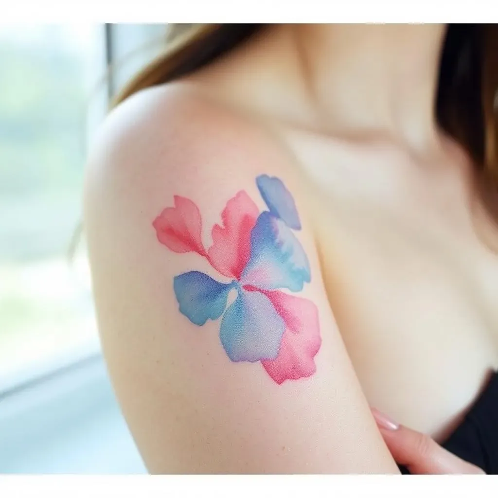 Exploring the Allure of Watercolor Abstract Tattoos for Women