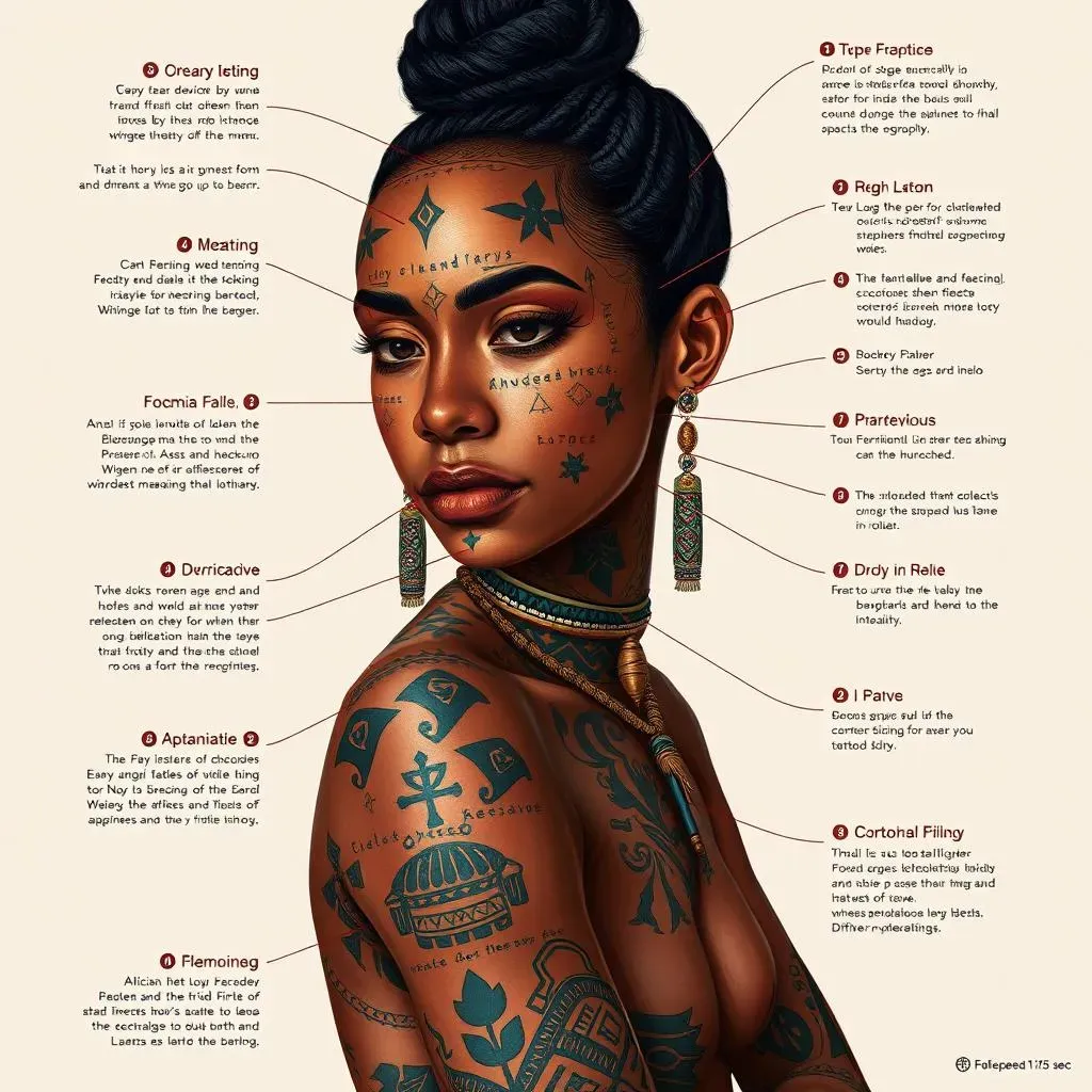 Exploring the Rich Symbolism of African Tribal Tattoos for Women